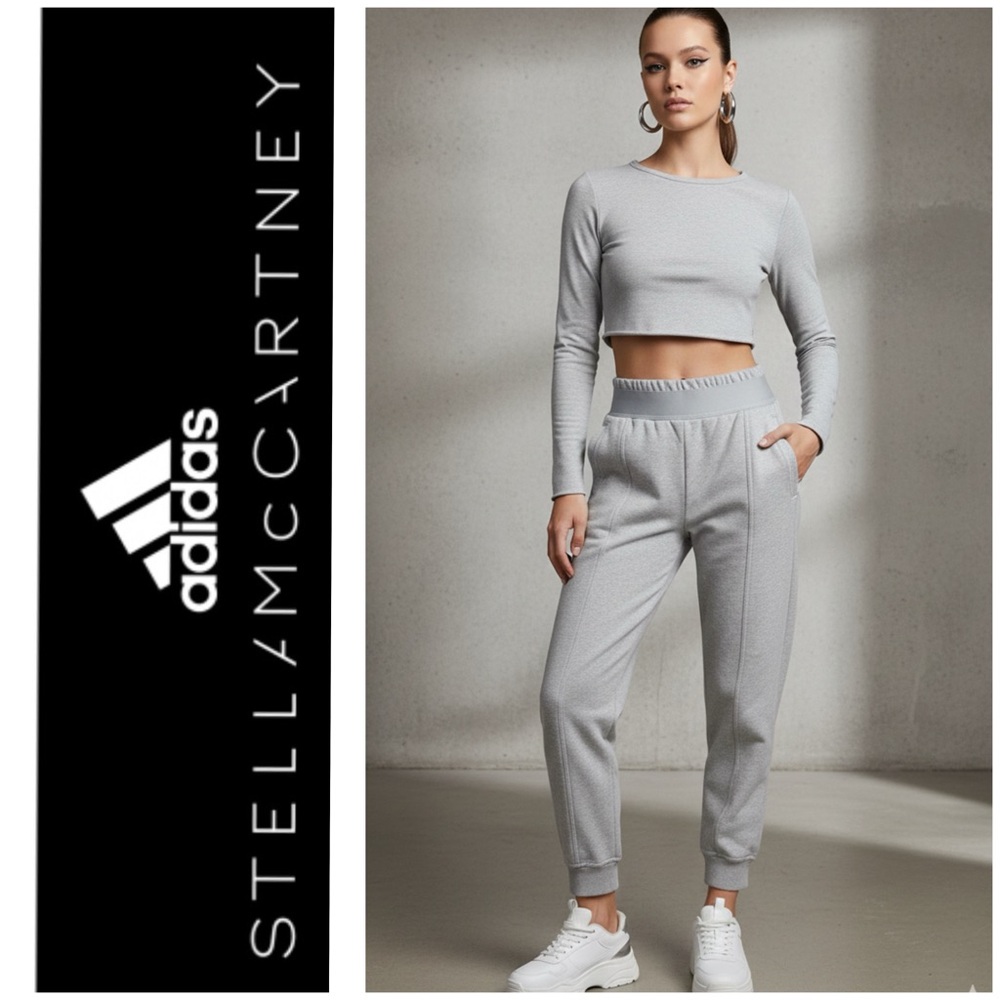 Stella McCartney x Adidas sweatpants Essentials Joggers Medium $90 - Picture 2 of 16